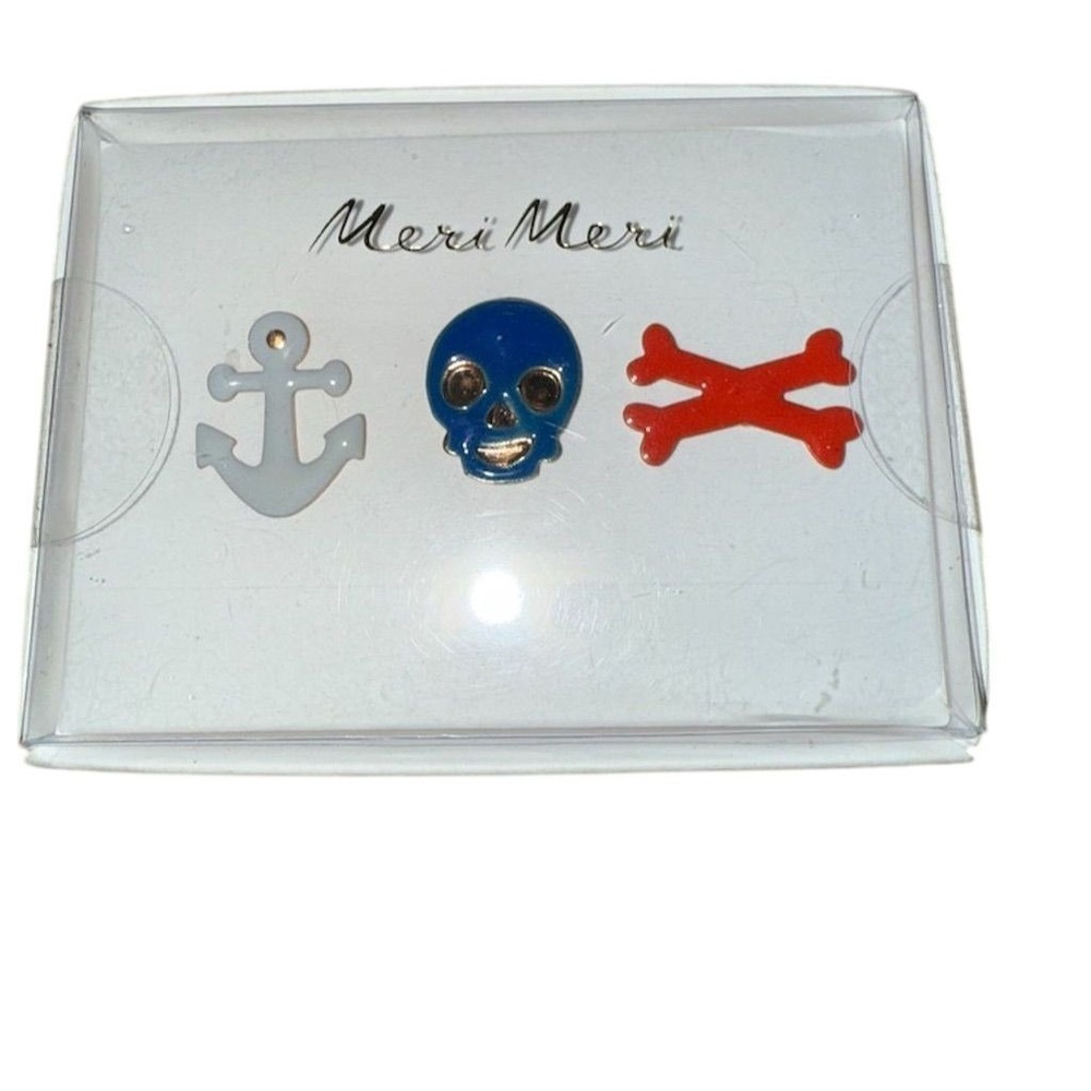 Meri Meri Pirate Enamel‎ Pin Set Multicolor 3-Piece Collection